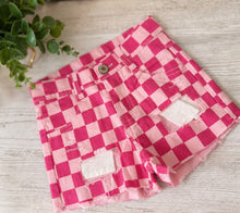 Load image into Gallery viewer, Bubblegum Pop Checkered Shorts
