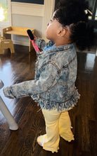 Load image into Gallery viewer, The TOT Fringe Denim Jacket
