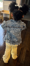 Load image into Gallery viewer, The TOT Fringe Denim Jacket
