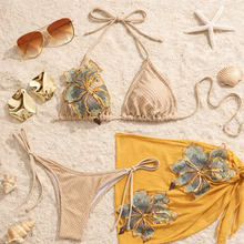 Load image into Gallery viewer, Golden Tide Bikini Set

