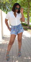 Load image into Gallery viewer, Droppin Gems Denim Shorts
